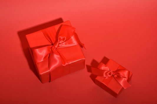 a box with a bow