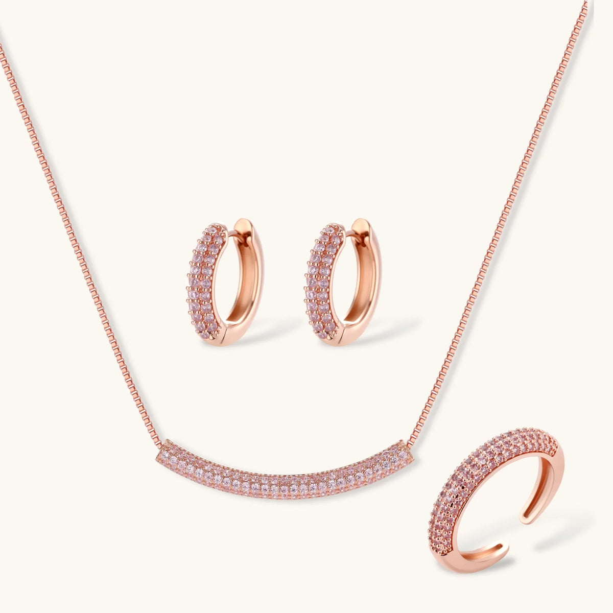 Pink Pavé Set