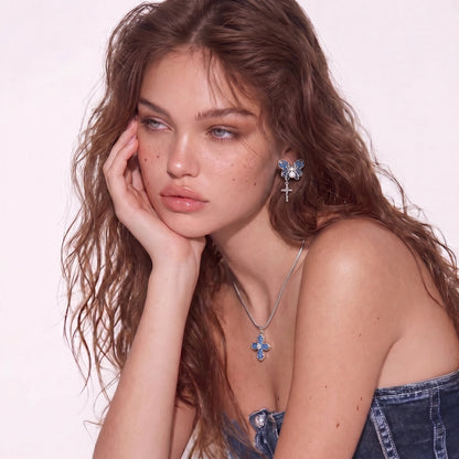 Croce Denim – Vitguld Halsband